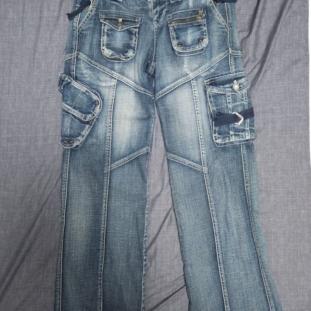 00s vintage crencia 바이커절개팬츠 30