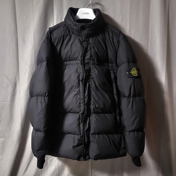 스톤아일랜드 크링클랩스 다운 패딩 XL 블랙