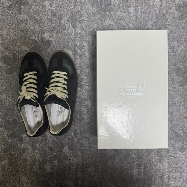 메종 마르지엘라 독일군 스니커즈 43 블랙
