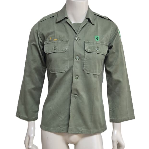 육군 구형 73사단 민무늬 전투복 상의 자켓 (S)