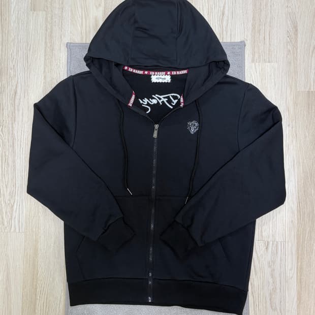 [S급] 존예 Y2K🇺🇸에드하디 블랙 후드 집업 M