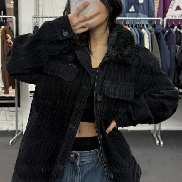 VTG 스트라이프 코듀로이 자켓