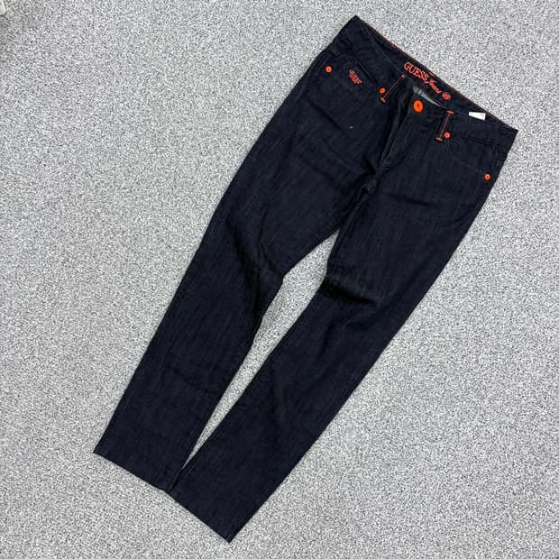 28 게스 Guess 오렌지 스티치 데님 청바지 0722J1