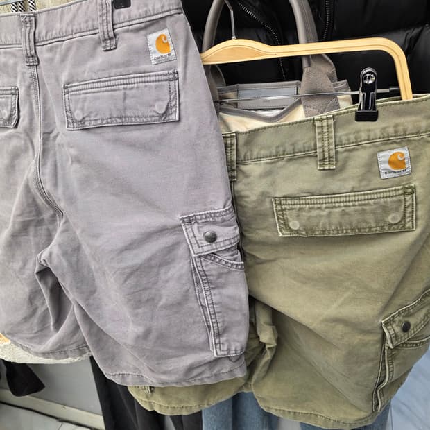 칼하트 카고 반바지 relaxed fit 34 그레이