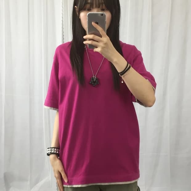 Uniqlo Pink Layered Tee