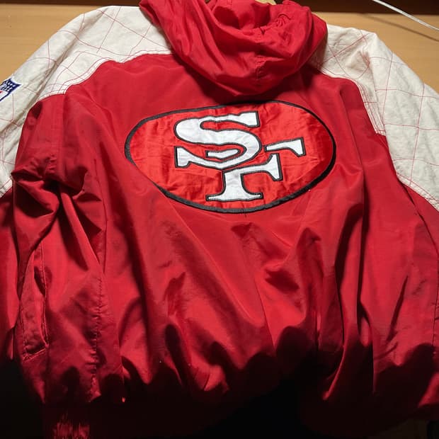 빈티지 스타터 NFL 49ers 후드자켓 L