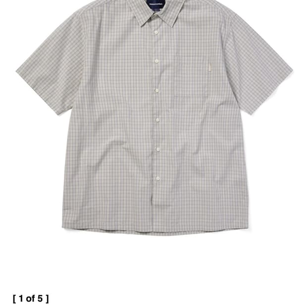 디스이즈네버댓 체크 셔츠 (Check S/S Shirt Stone)