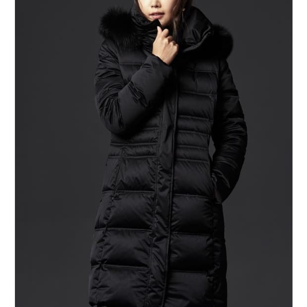 (이태리 제품) 헤트레고 SQUAW 폭스퍼 구스다운 채정안 패딩 (M)