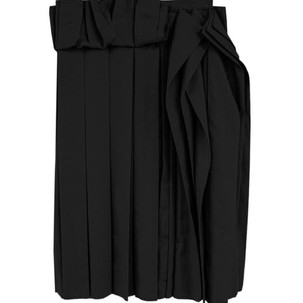 eonts 2025 offbeat pleats skirt black