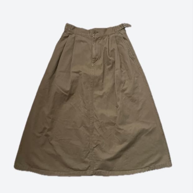 일본)카멜컬러 롱스커트