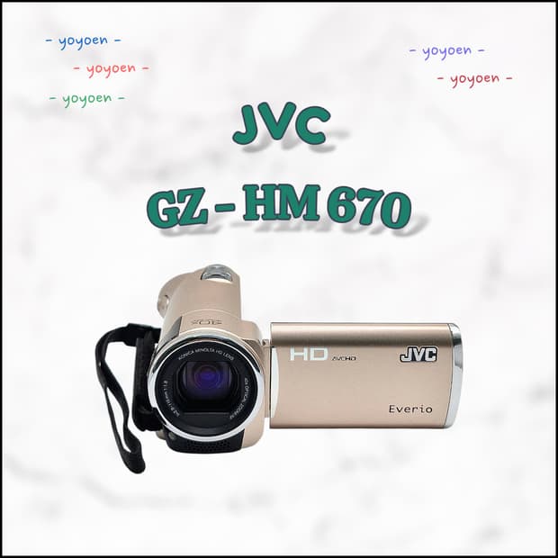 JVC GZ-HM670 빈티지캠코더 [ 꾸미기 0 ]