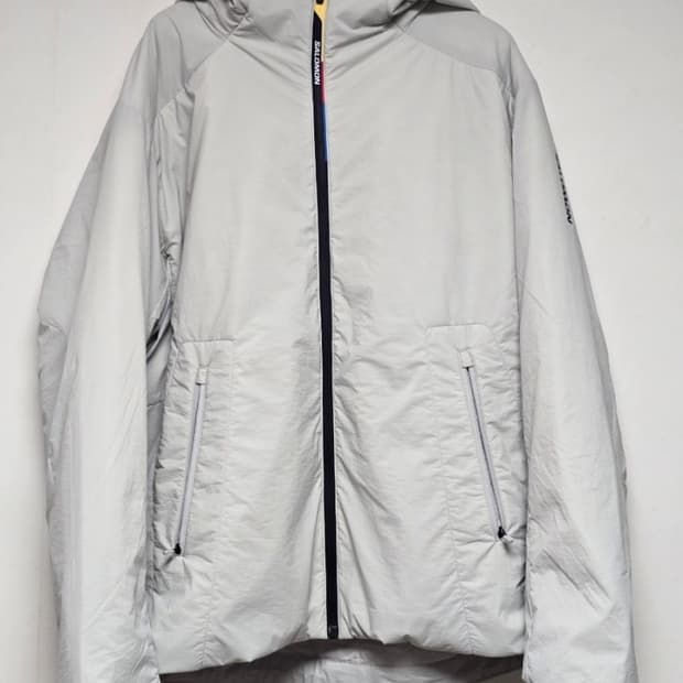 살로몬 모디세이 패딩자켓 라이트 그레이 XL