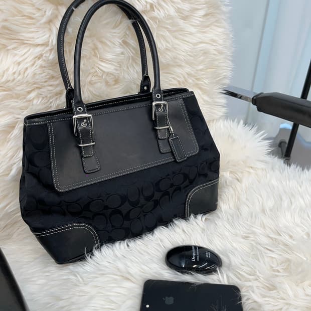 Coach Black Square Handbag