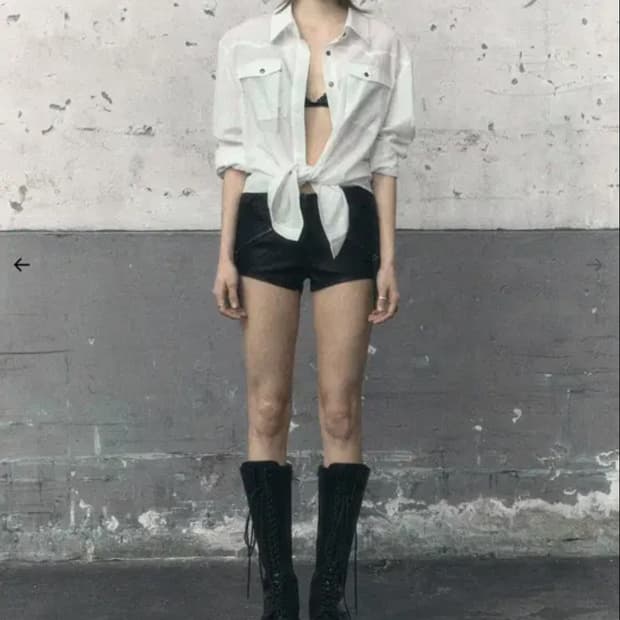 보헤미안서울 워시드 코튼 웨스턴 셔츠 