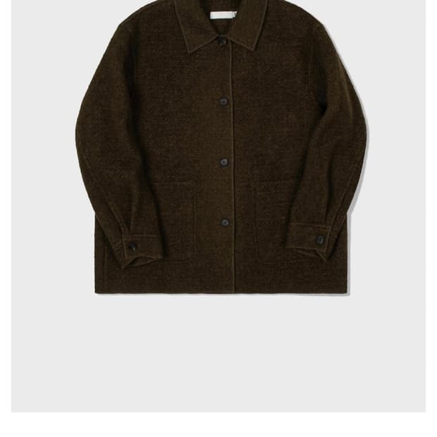 새상품) 로우클래식 부클자켓 브라운M