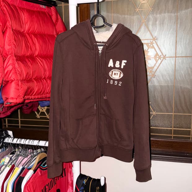 아베크롬비 양털 울프죠 후드집업