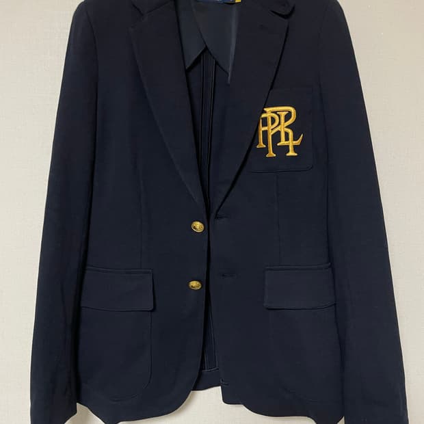 폴로 랄프로렌 네이비 금장와펜 자켓 155/84A