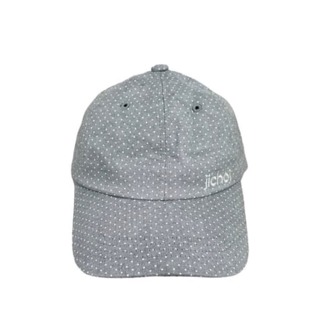 지초이 도트 볼캡 그레이