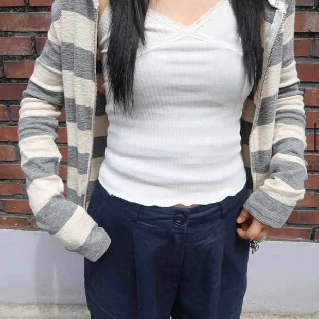 아워캐비넷 like lace sleevelss