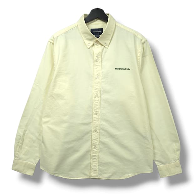 [L] 디스이즈네버댓 크림 옥스포드 코튼 긴팔셔츠