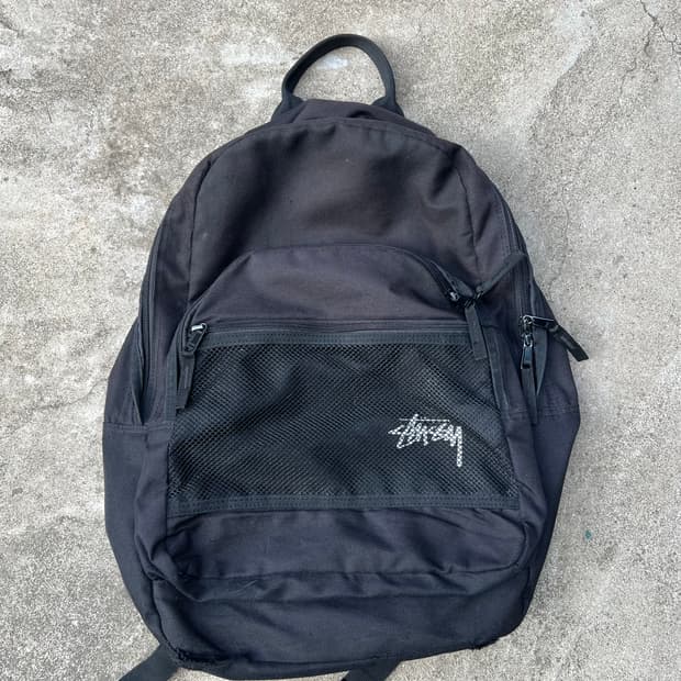 Stussy mesh backpack black