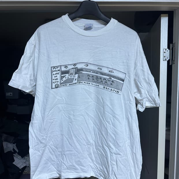 [XL] 90s 싱글스티치 헤인즈 빈티지 티셔츠