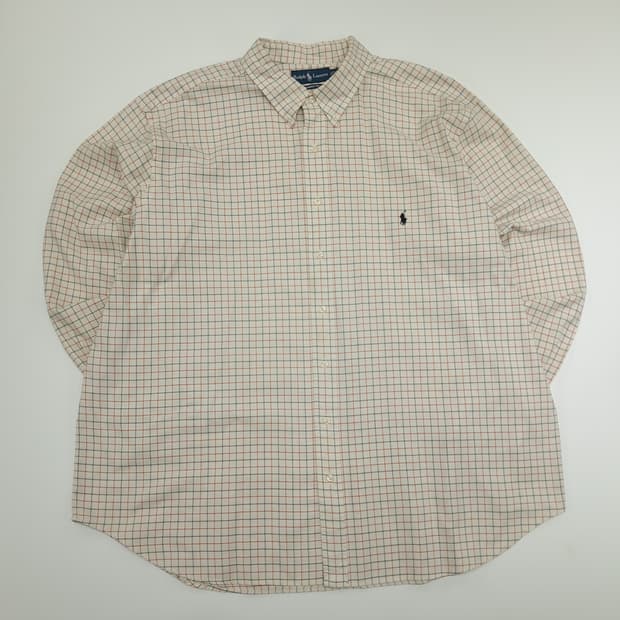 CN822 3XB 폴로 랄프로렌 레드블랙 스몰체크 긴팔 셔츠 남방