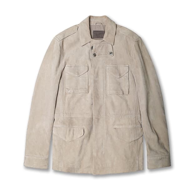 올세인츠 [Allsaints] 염소 가죽 베이지 클래식 필드 자켓