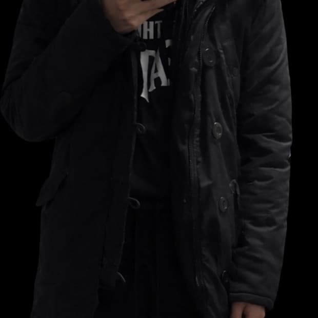 Vanquish 블랙 n3b자켓