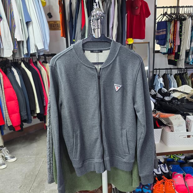 게스 그레이 짚업 자켓 (1400)