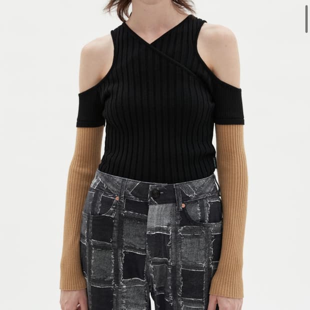 앤더슨벨 니트 오프숄더