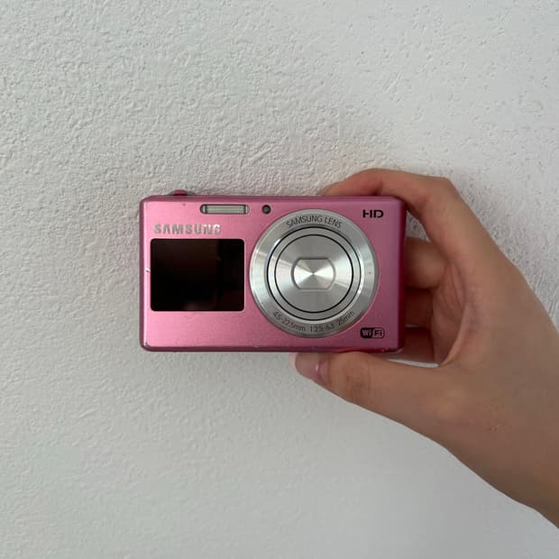 (한효주 디카) 삼성 dv150f 디지털카메라 핑크컬러 팝니다