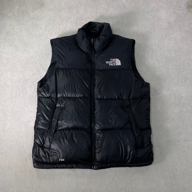 100 노스페이스 1996 700 눕시 블랙 조끼 패딩