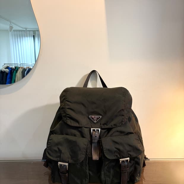 PRADA 프라다 투포켓 리나일론 백팩