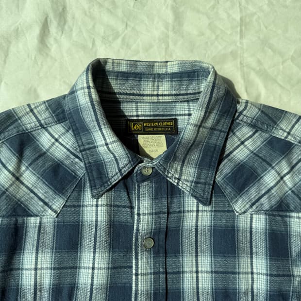 LEE 블루 빈티지 셔츠