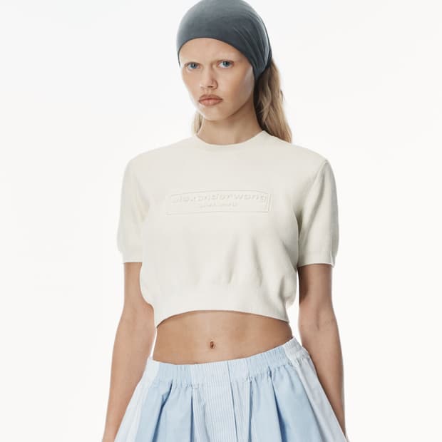 알렉산더왕 알왕 니트 반팔 크롭