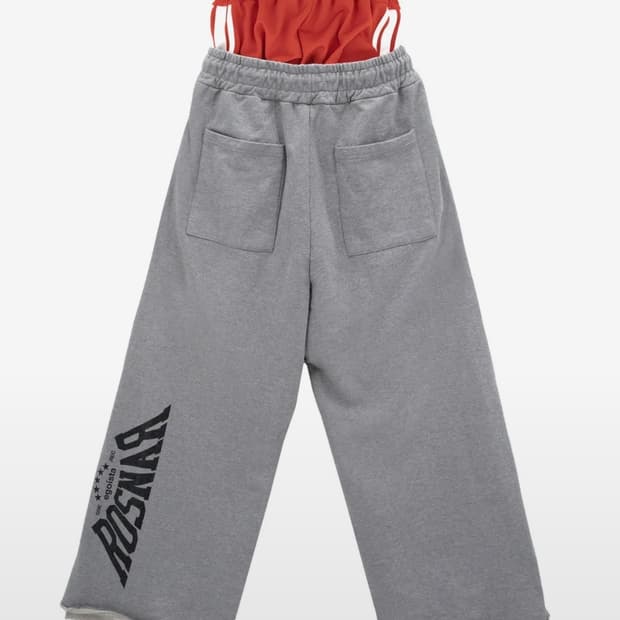 선데이오프클럽 Sagging Double Sweatpants - Red/