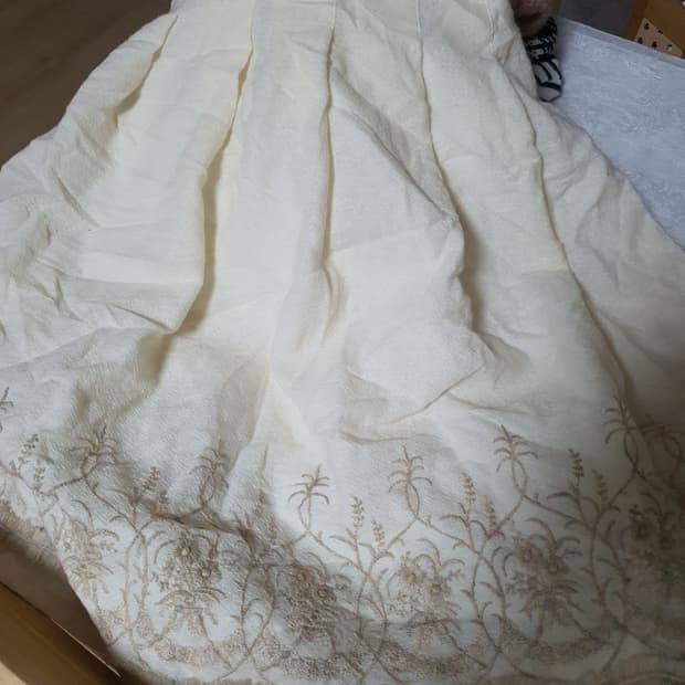 [지뢰계] 아이보리색 레이스 스커트 44