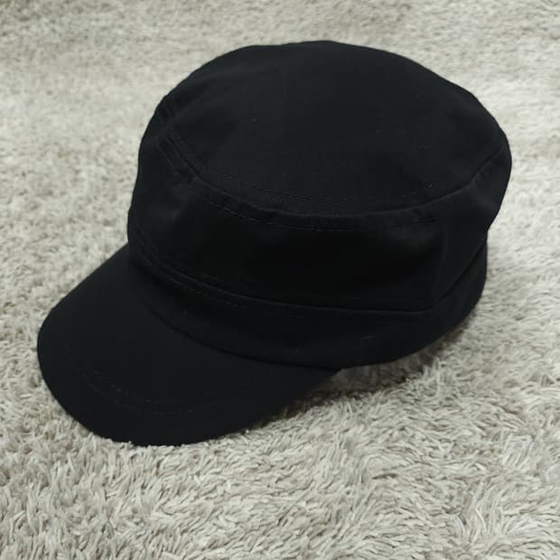 블랙 군모 새제품