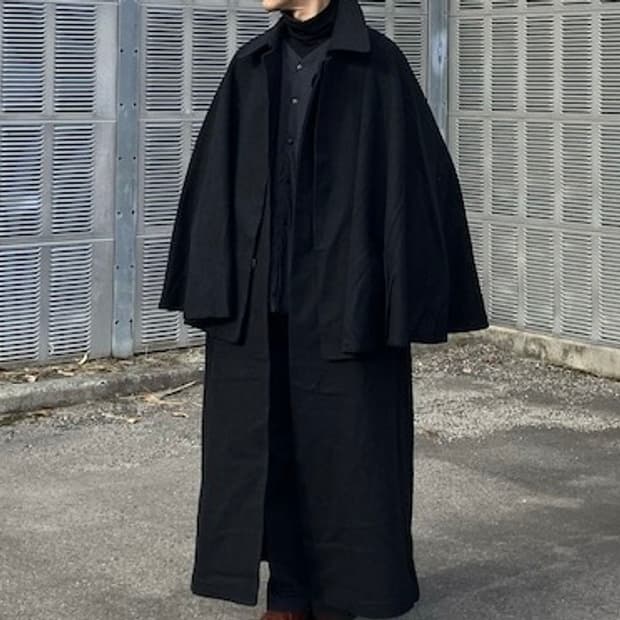 재팬 아카이브 레이어드 케이프 톤비 오버 코트 인버네스 빈티지