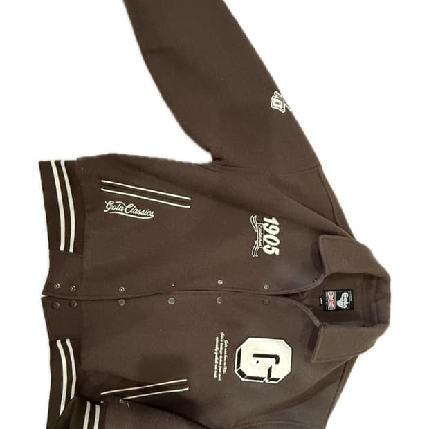 골라 바시티 자켓