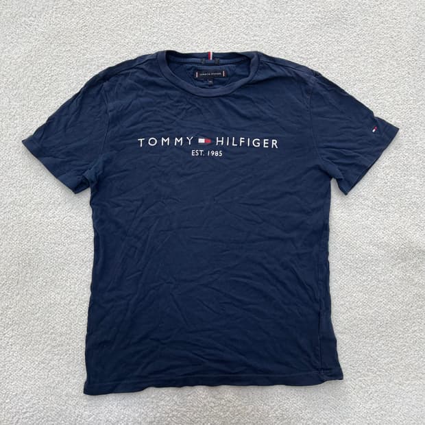 152 타미힐피거 로고 반팔 티셔츠 0303M