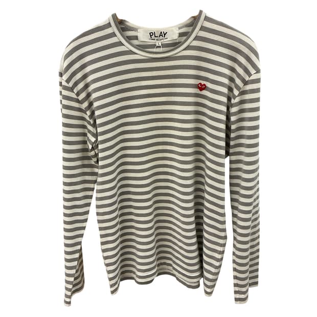 꼼데가르송 플레이 스트라이프 롱슬리브