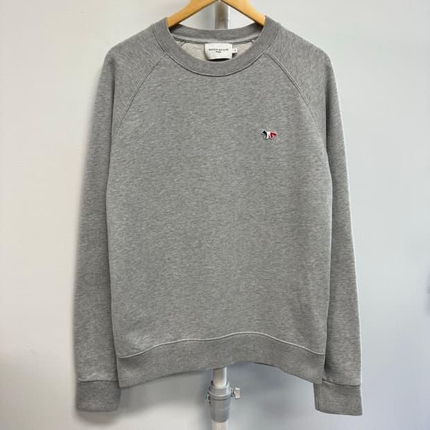 메종키츠네 트리컬러 로고 맨투맨