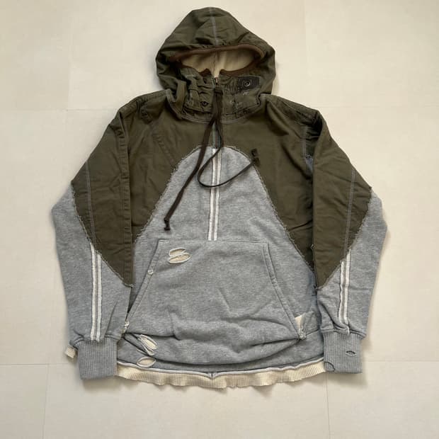 빈티지 밀리터리 리메이크 후드