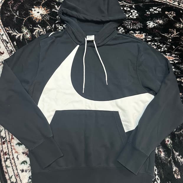 나이키 빅스우시 후드티 블랙 L