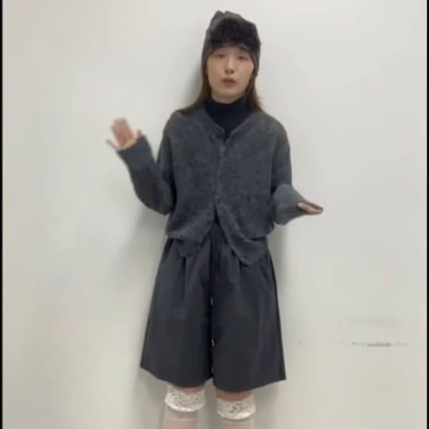 샵페어리 simple banding half pants charcoal