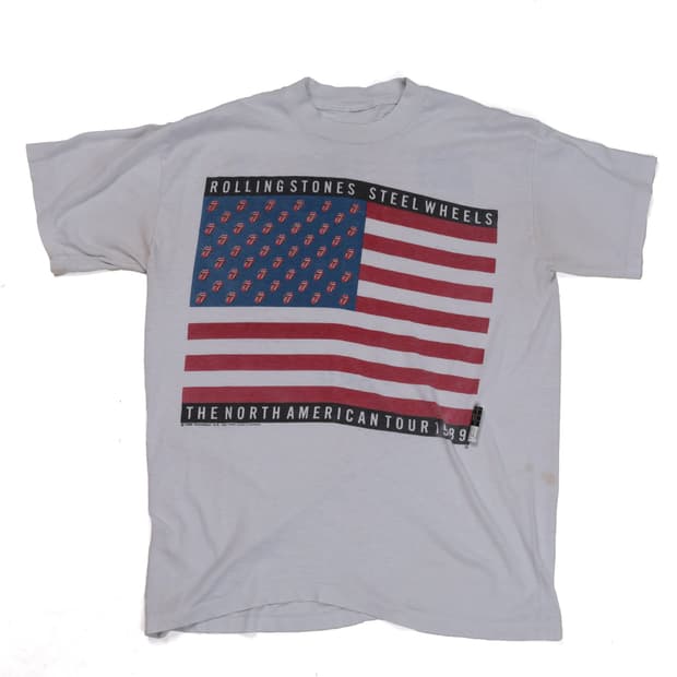 89' 롤링스톤즈 Rolling Stones Tour t shirt