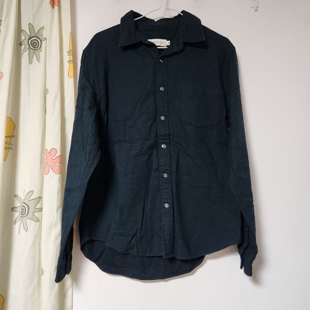 지오다노 청록색 긴팔 셔츠 M