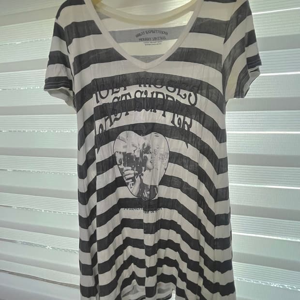 moussy 빈티지 언발란스 반팔